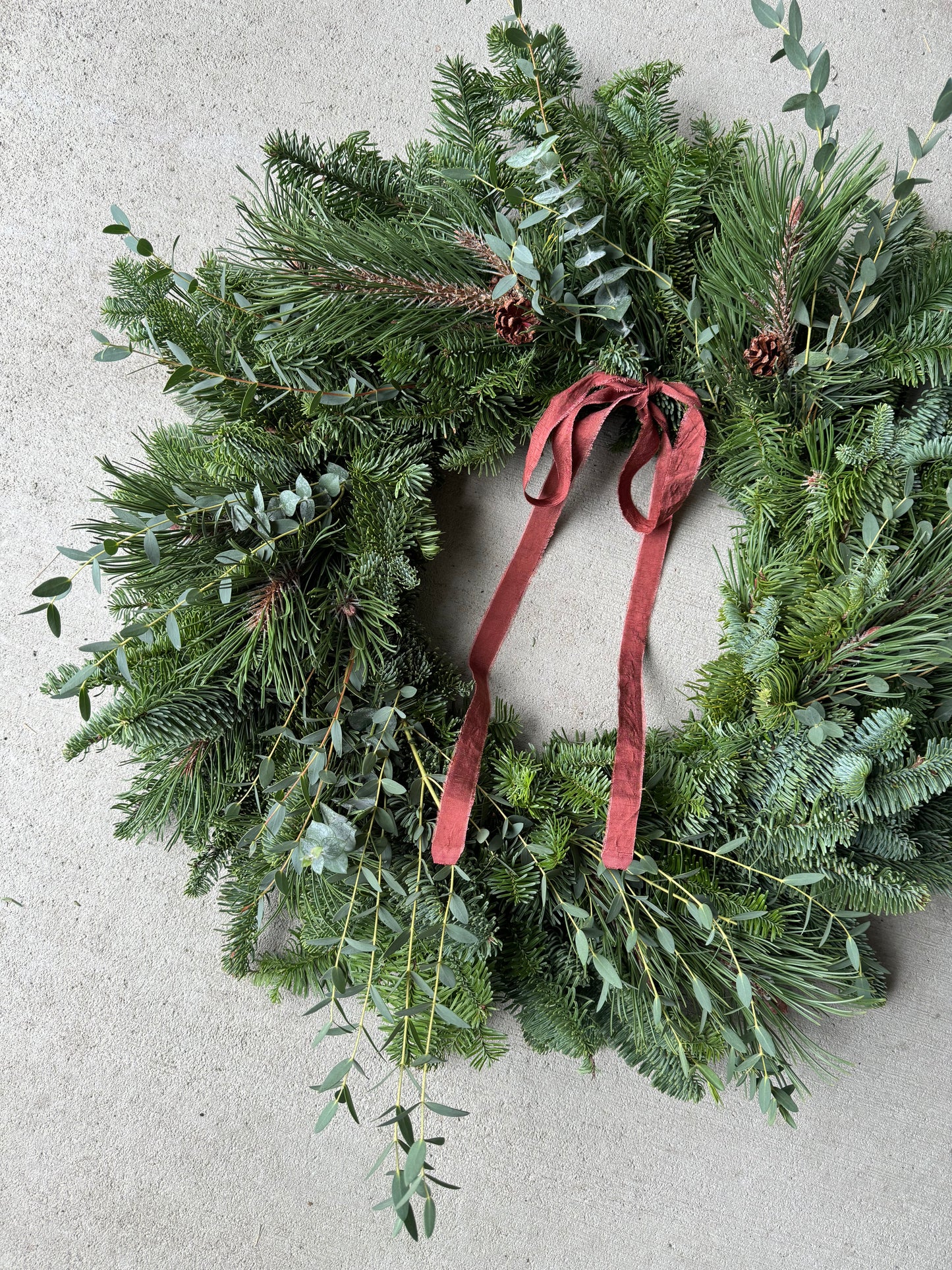 Noble Fir, Pine & Eucalyptus Wreath