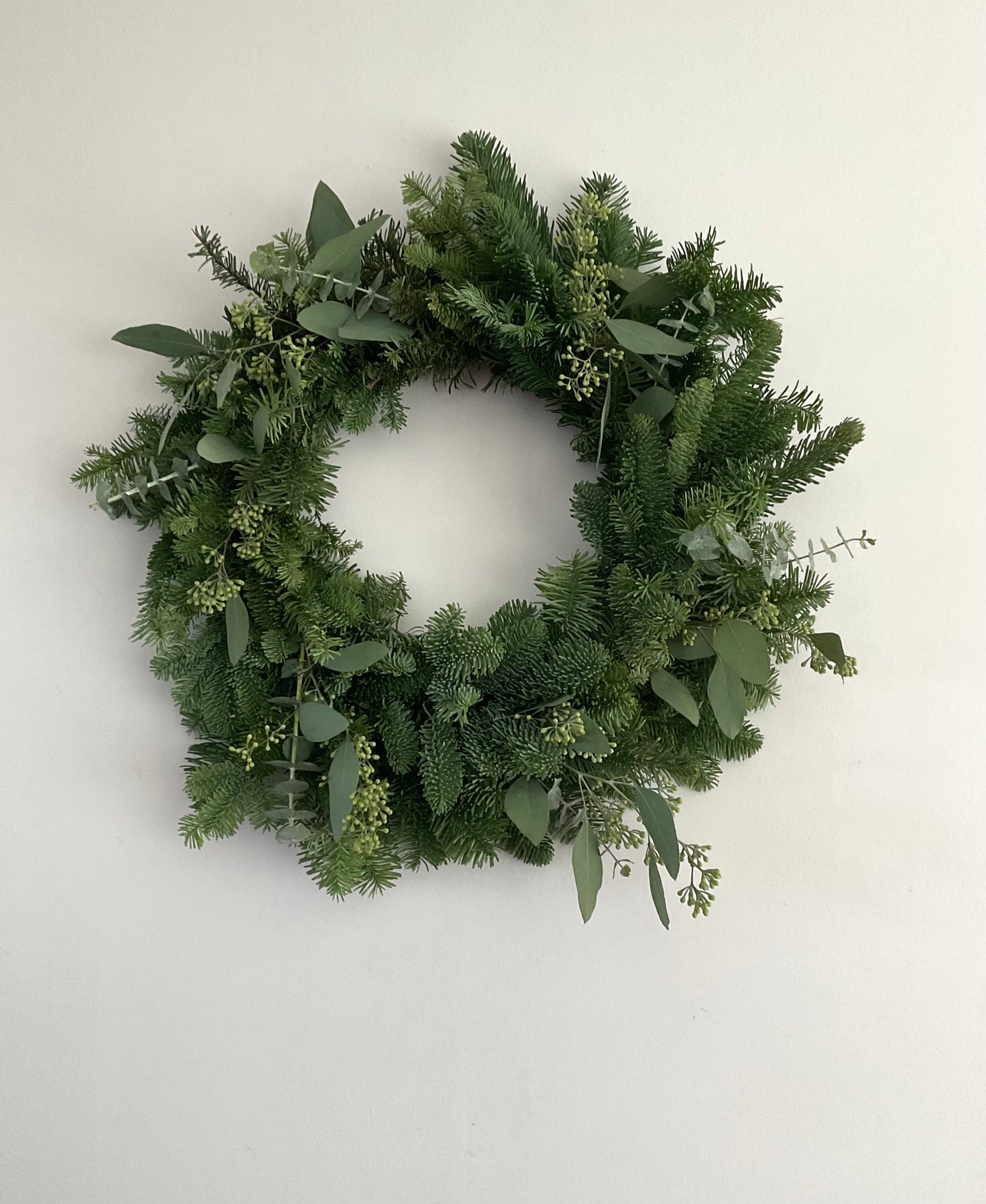 Fresh Seeded Eucalyptus & Noble Fir Wreath