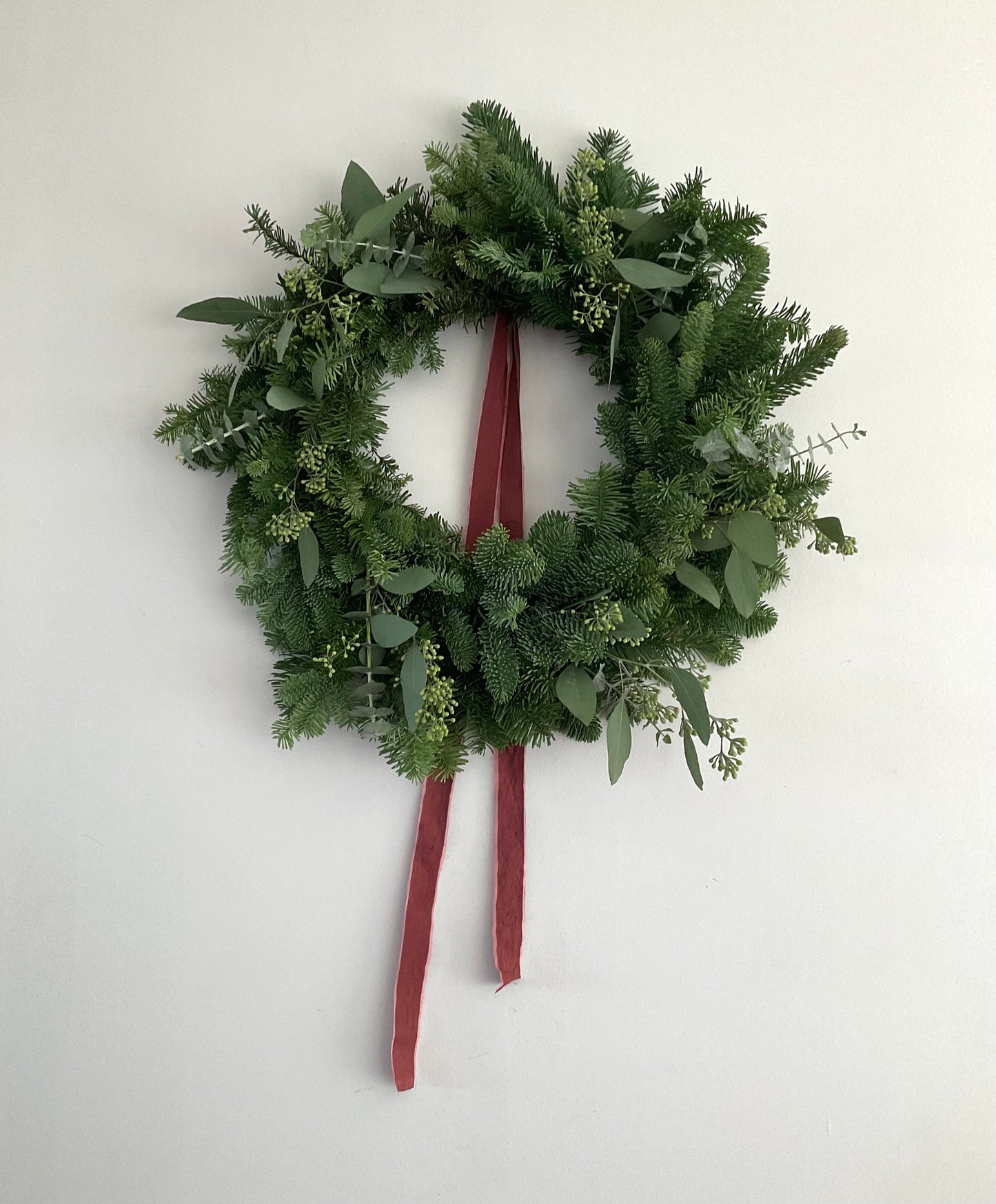 Fresh Seeded Eucalyptus & Noble Fir Wreath