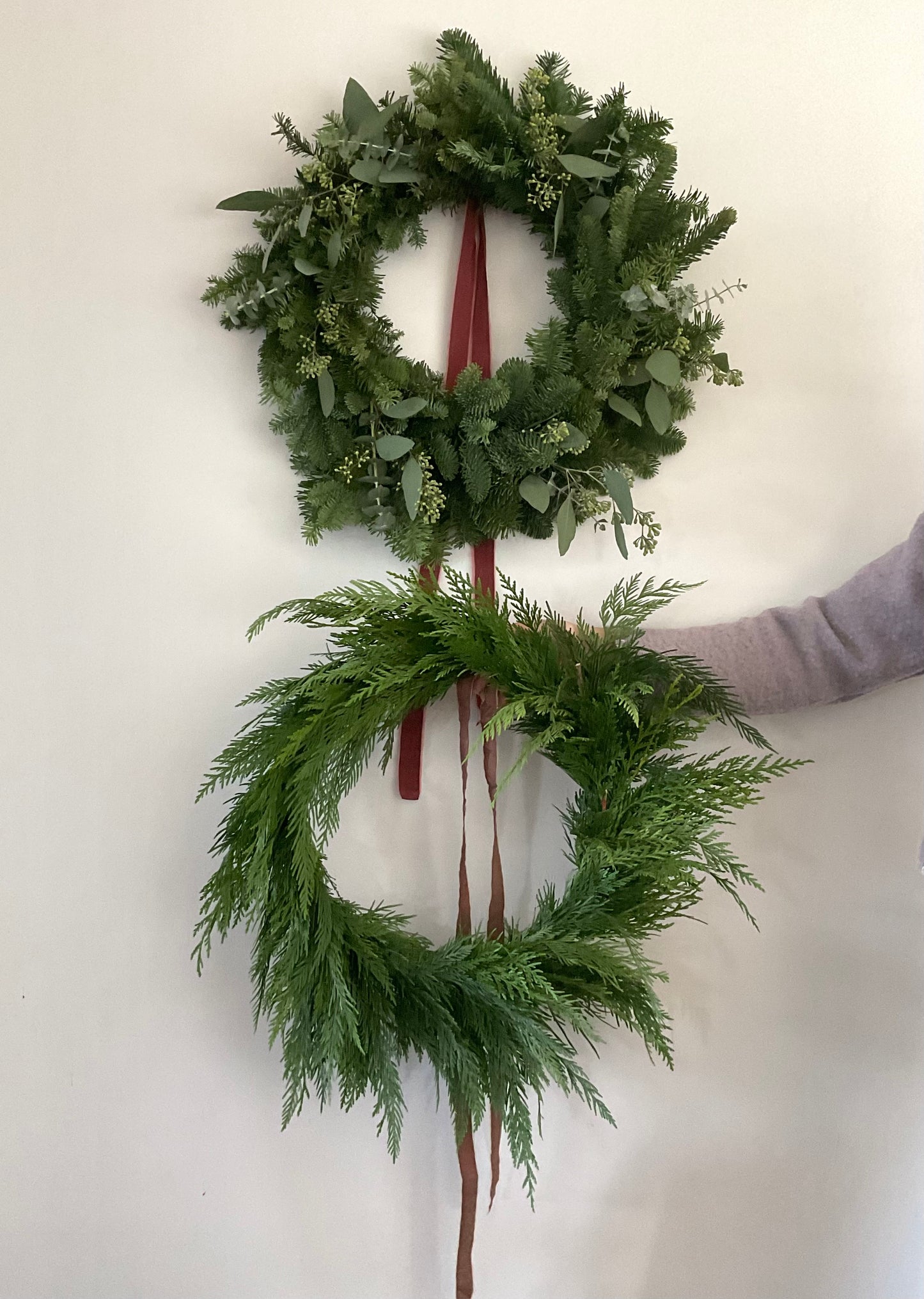 Fresh Seeded Eucalyptus & Noble Fir Wreath
