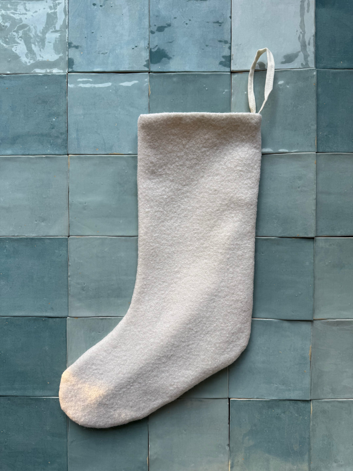 Minimalist Boiled Wool Stocking