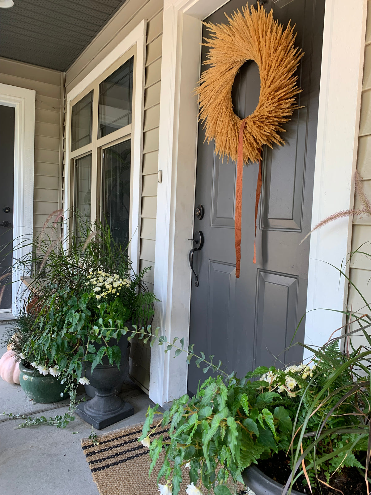 Fall Wheat Style Wreath
