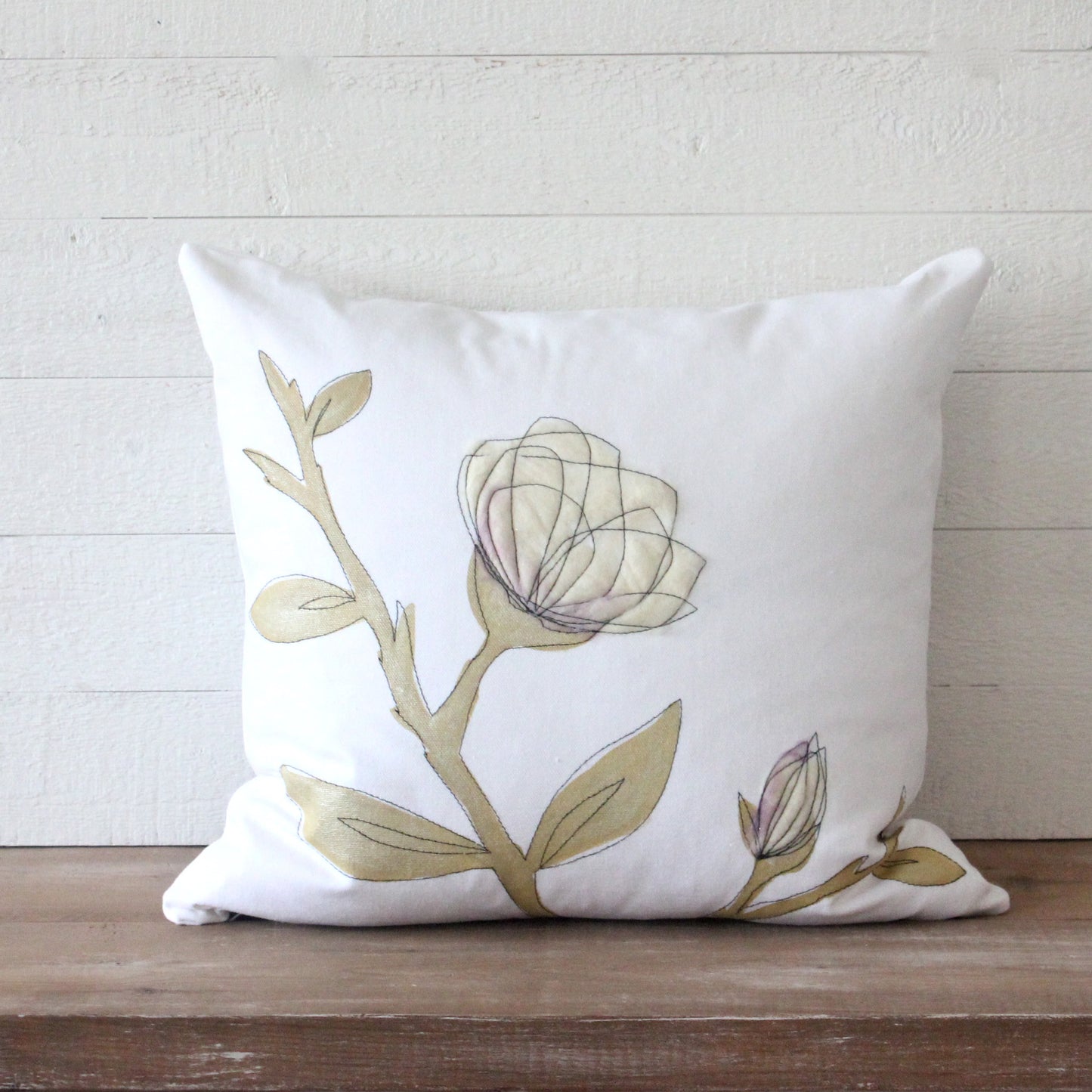 Cream & Gold Pillow