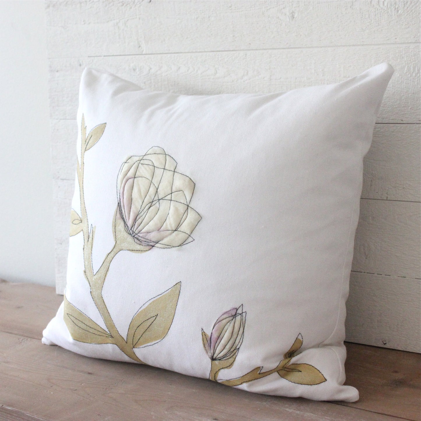 Cream & Gold Pillow